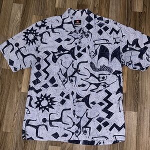 Quiksilver mens aloha shirt L